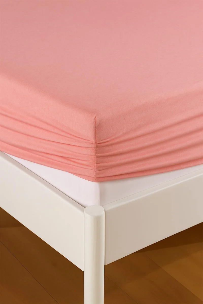 %100 PAMUKLU ÇİFT KİŞİLİK ÇARŞAF TAKIMI-Pembe