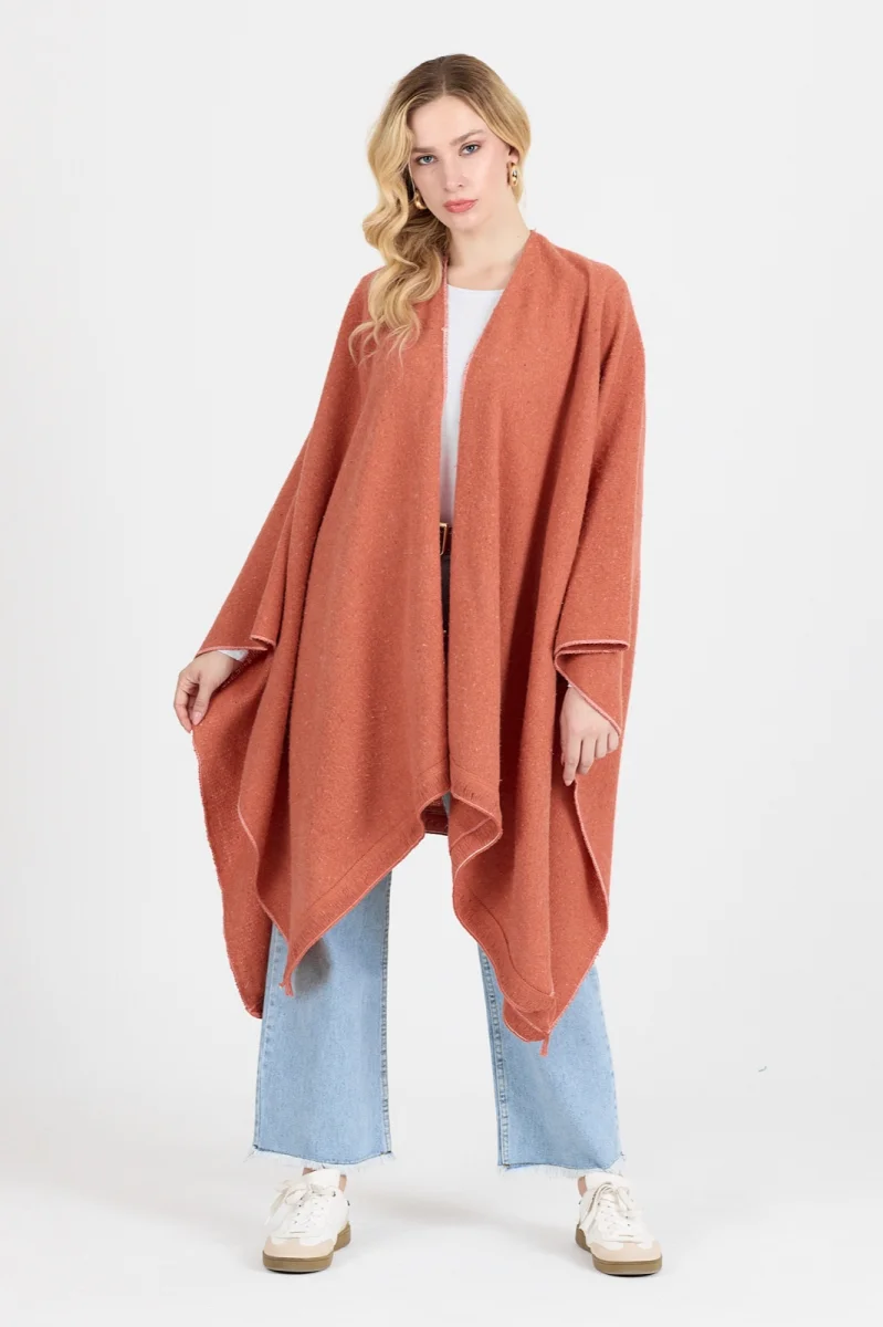 Panço - Pamuk Polyester Karışımlı Şık ve  Kaliteli Kumaş-Turuncu