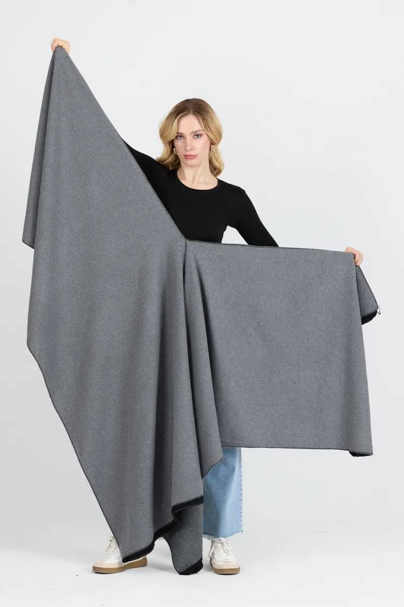 Panço - Pamuk Polyester Karışımlı Şık ve  Kaliteli Kumaş-GRİ