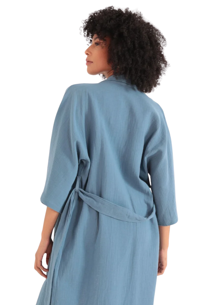 Kimono Üst - İNDİGO