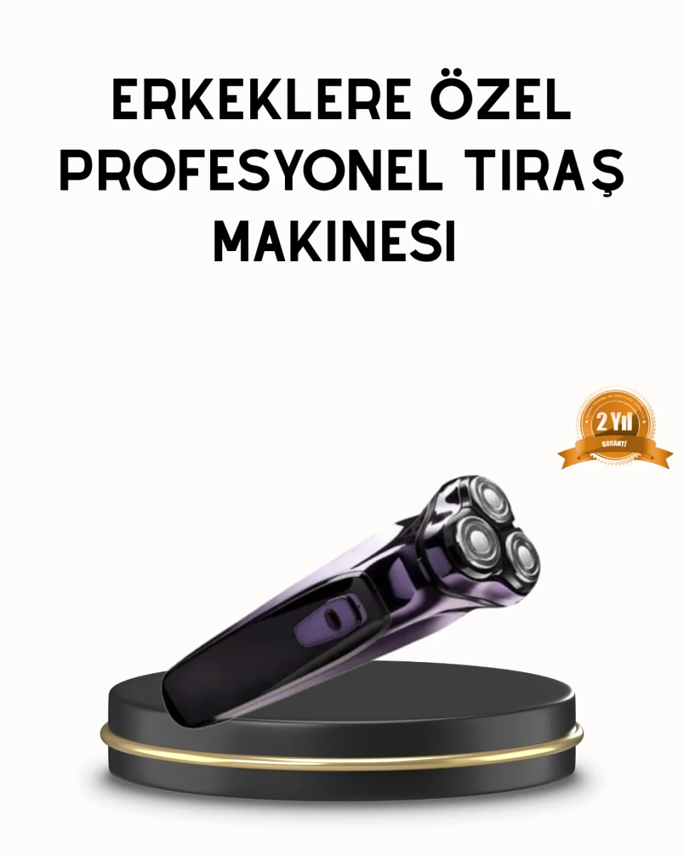 Kompakt Şarjlı Saç Sakal Tıraş Makinesi Kuru Kullanım Özellikli