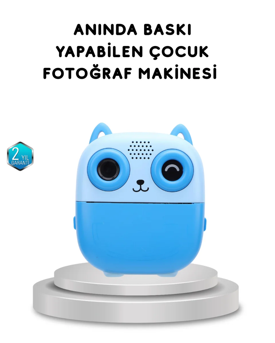 48MP Termal Baskılı Çocuk Dijital Kamera 1080P Video 2.4'' Ekran 6X Zoom