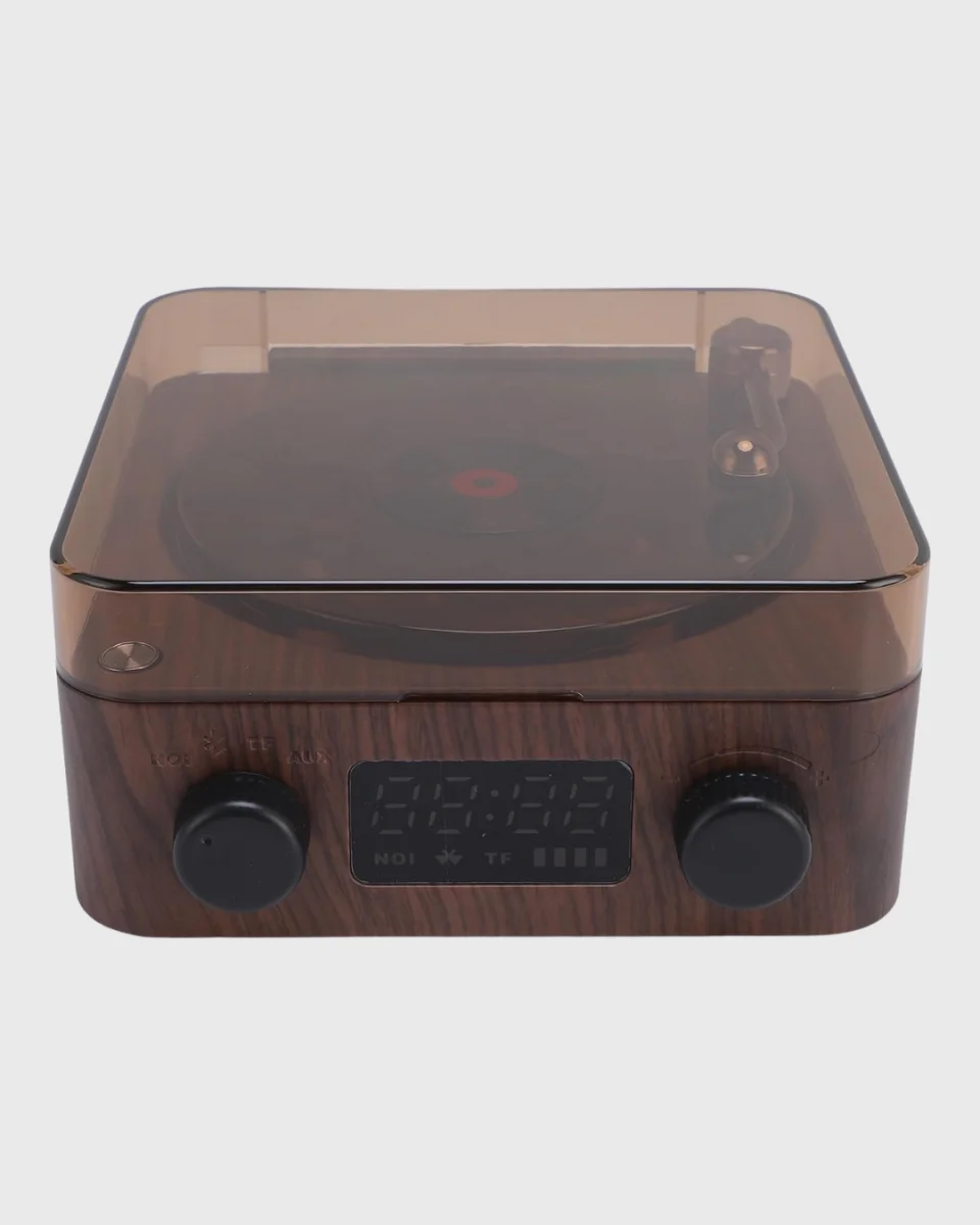 Gece Lambası Bluetooth Hoparlör Dijital Saat Çok Fonksiyonlu Su Dalgası Işıklı
