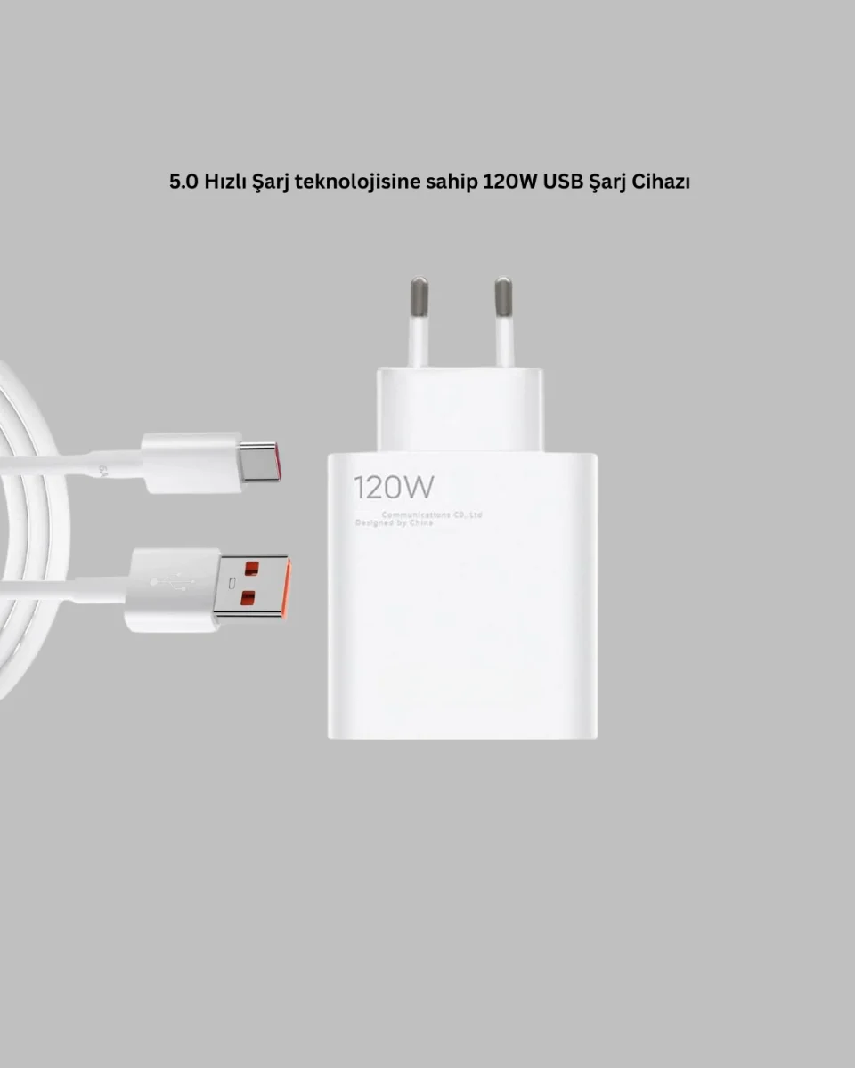 120 Watt Type C Hızlı Şarj Cihazı Oppo Reno 4 5 6 Uyumlu