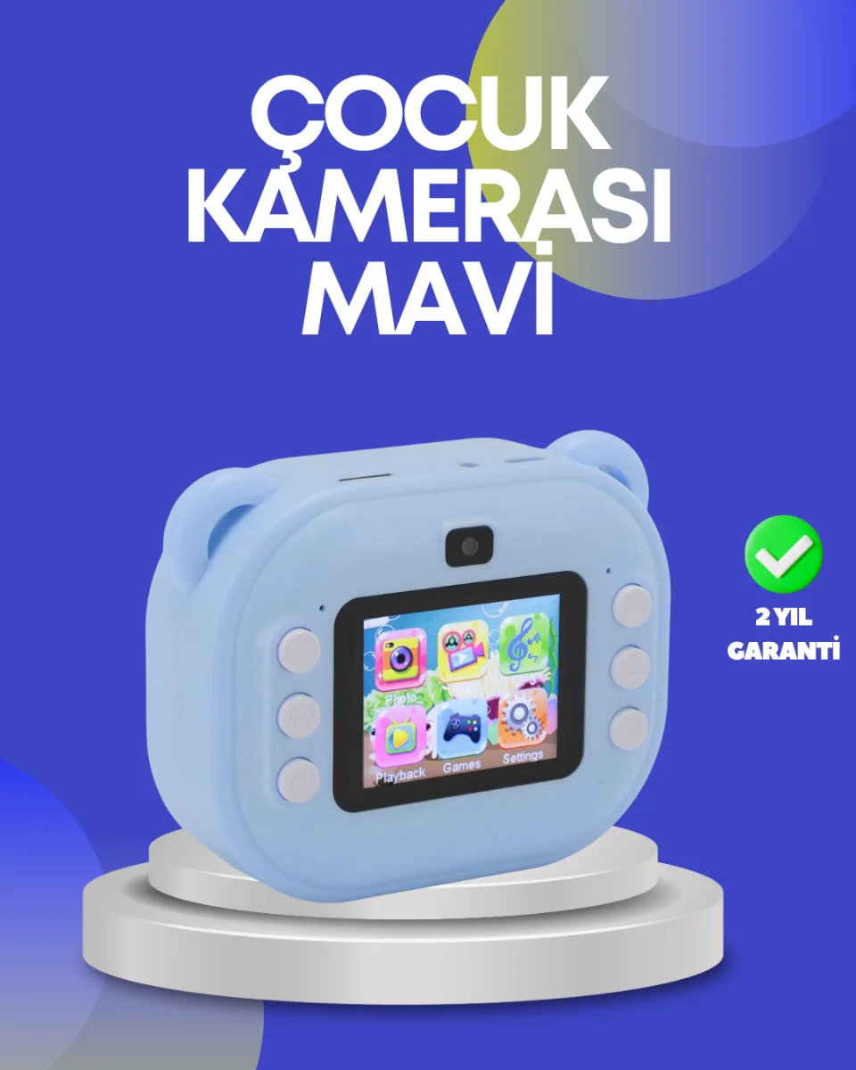 Çocuk Şipşak Kamera – 24MP HD Çift Lensli Termal Baskı Teknolojili