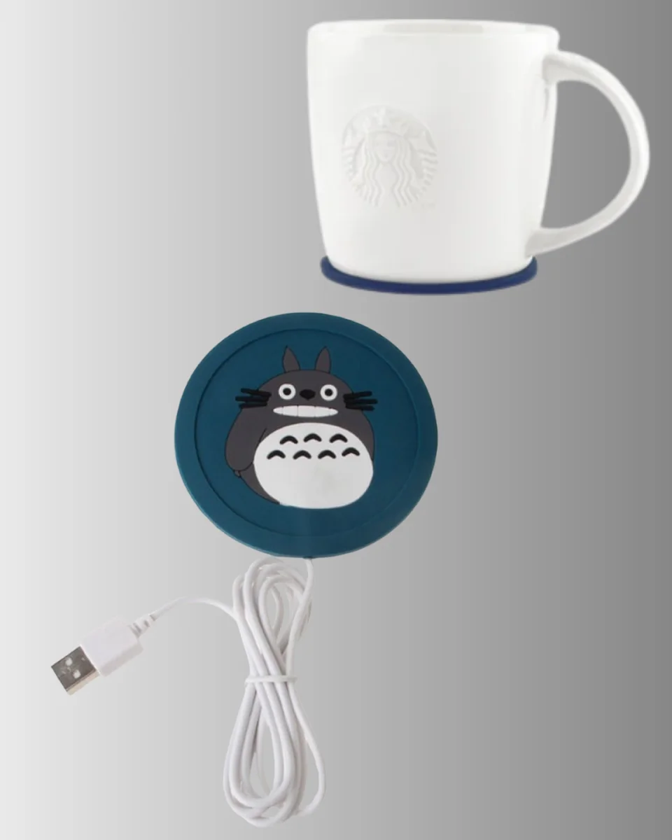 Totoro Desenli USB Bardak Isıtıcı Kahve Çay Sıcak Tutucu Altlık