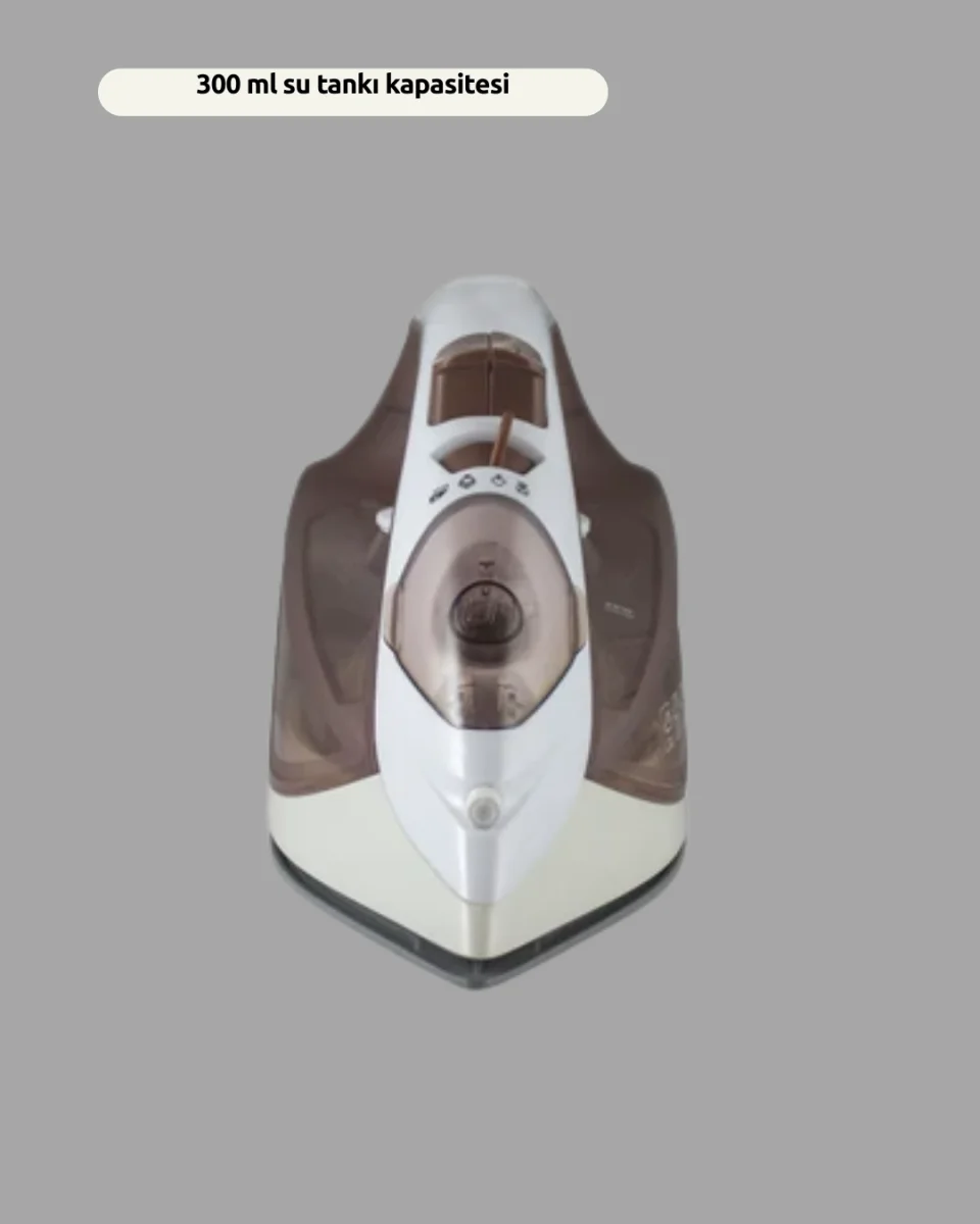 Buharlı Ütü 2200W Kireç Önleyici Self Clean Damlatmaz Kahverengi