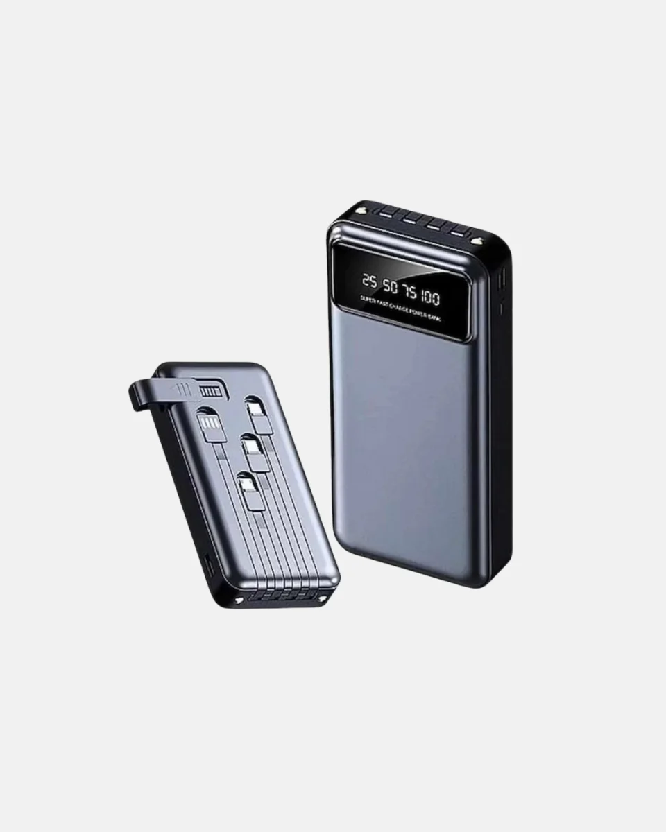 Powerbank 20000 mAh LED Fenerli ve Çoklu Güvenlik Korumasına Sahip