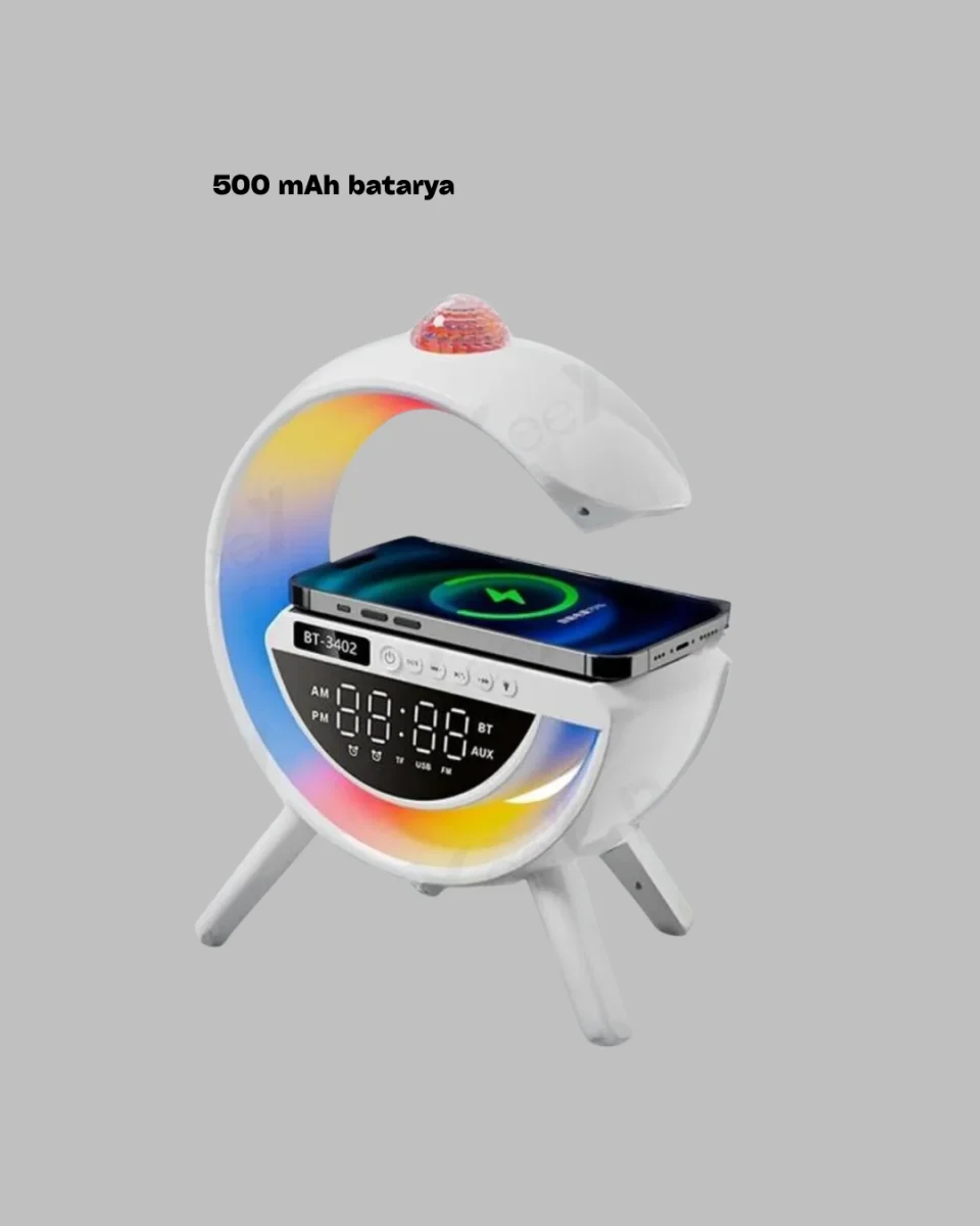 7 Ses Efektli RGB Işıklı FM Destekli Kablosuz Şarjlı Bluetooth Hoparlör