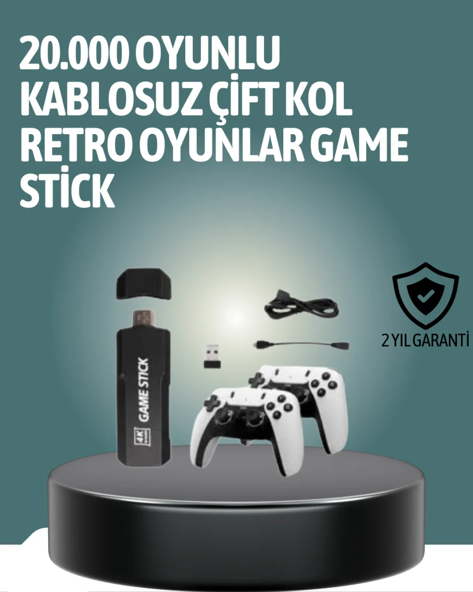 Çoklu Oyun Seçenekli TV Bağlantılı Oyun Konsolu