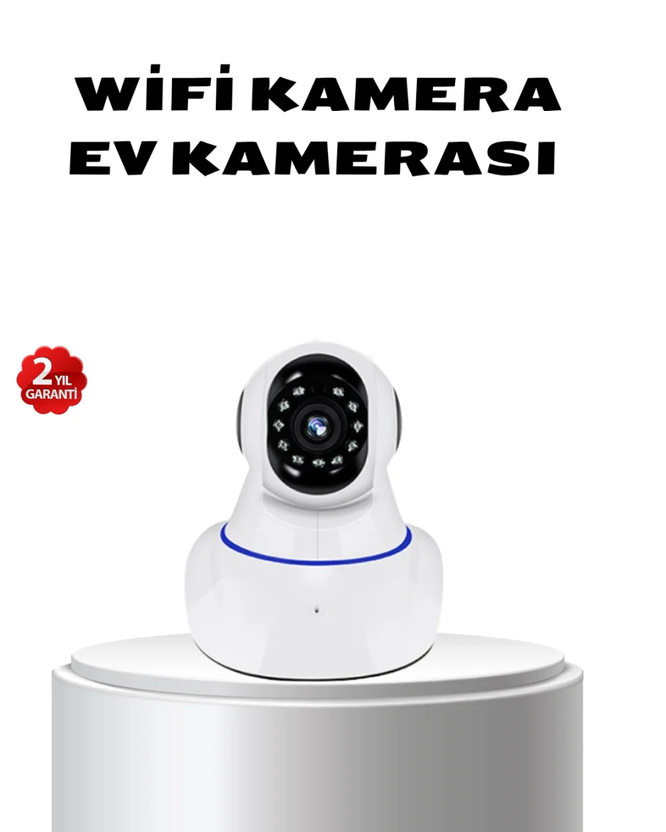 Full HD Akıllı IP Kamera – Gece Görüşlü, Hareket Sensörlü, Çift Yönlü Ses ve Online Kayıt Özellikli