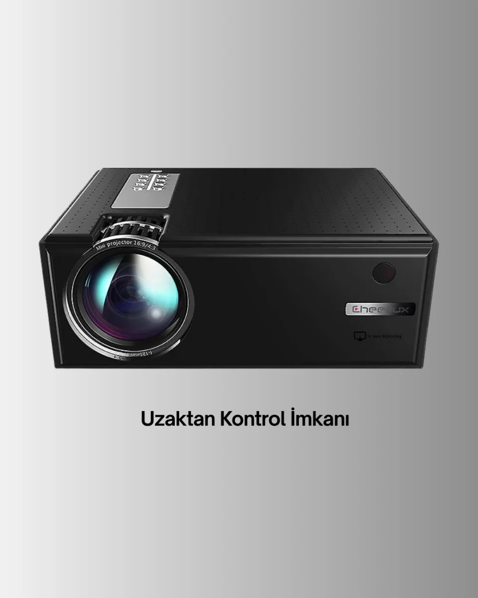Full HD Projeksiyon – HDMI/USB Girişli, Kumandalı, Eğitim ve Sunum İçin İdeal