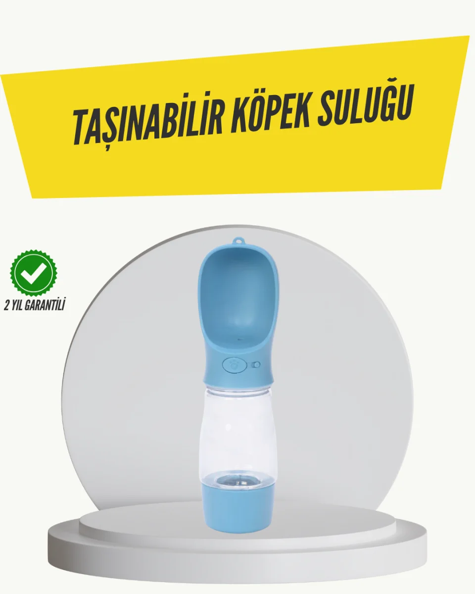 Taşınabilir Su Tasarruflu Köpek ve Kedi Su Şişesi Tek Elle Kullanım Kolaylığı