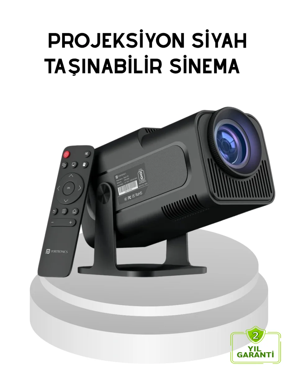 HDMI USB Girişli Akıllı Projeksiyon Cihazı Taşınabilir Düşük Tüketimli