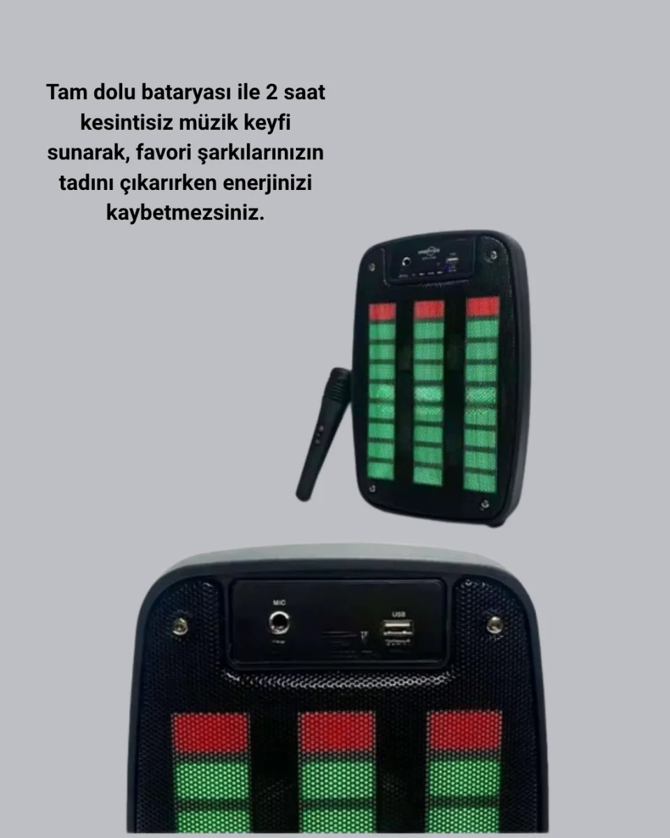 Bluetooth Bağlantılı Taşınabilir Müzik Cihazı – 2 Saat Kesintisiz Müzik