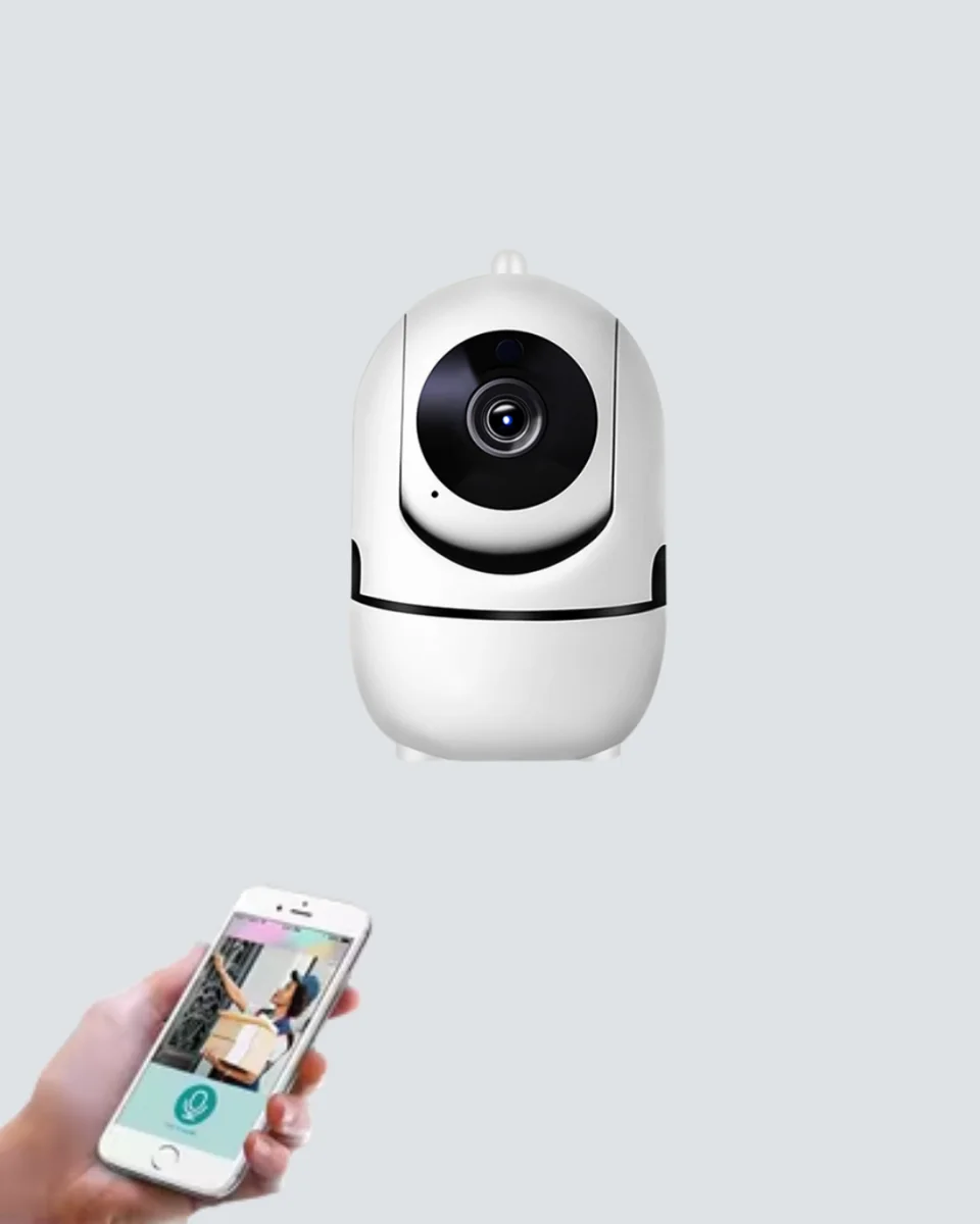 360° Dönen Akıllı WiFi Kamera – Uzaktan Kontrol ve İki Yönlü Ses Özellikli