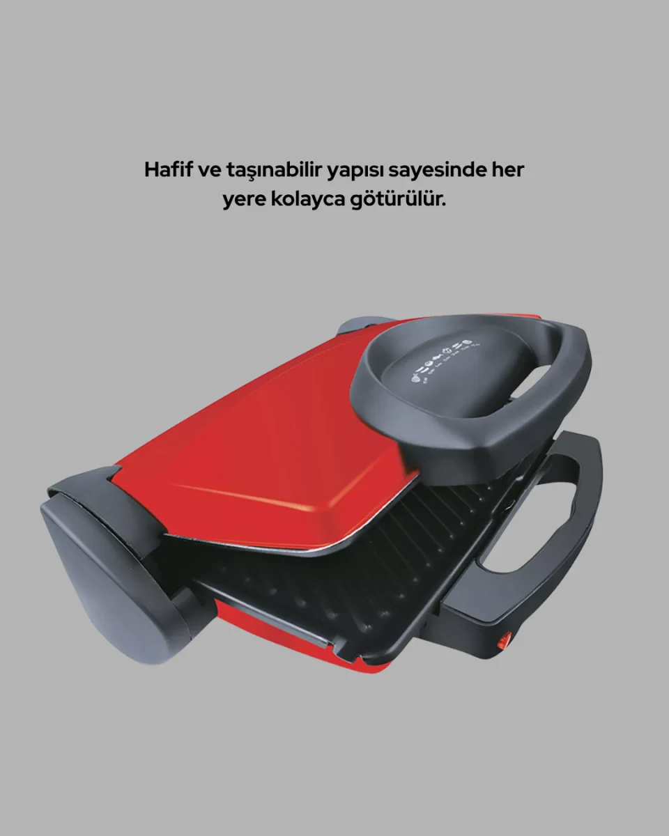 2000 Watt Teflon Tost Makinesi – Geniş Plaka, Ayarlanabilir Isı, Kolay Temizlik