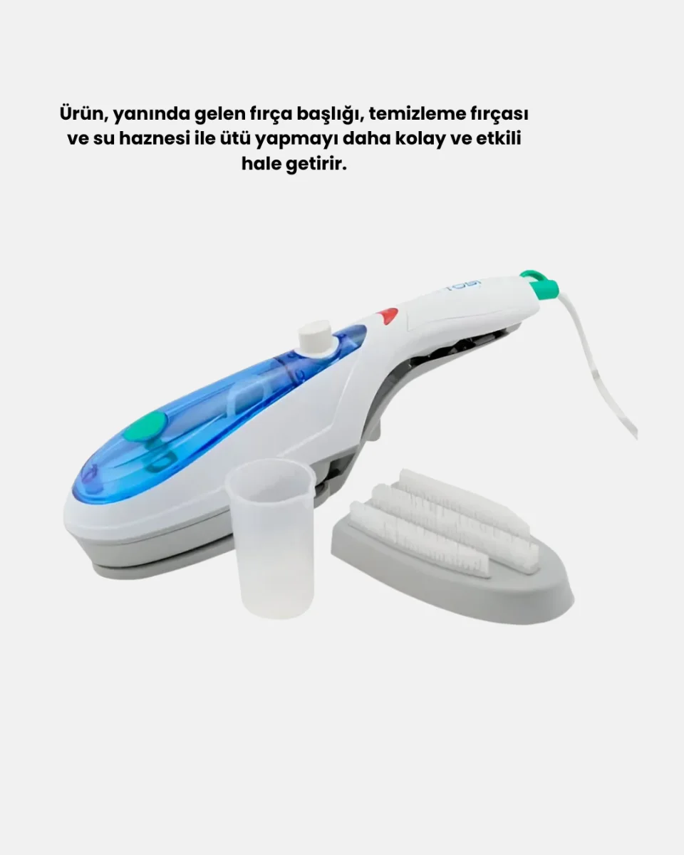1500W Buharlı El Seyahat Ütüsü – Kompakt, Taşınabilir, Her Kumaşa Uygun