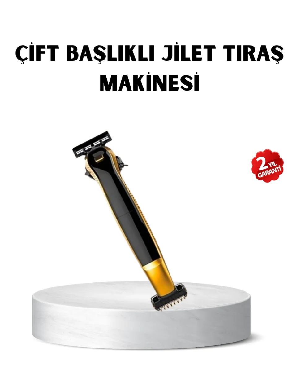 Çift Bıçaklı Tıraş Makinesi – Sinek Kaydı Sonuç, Yıkanabilir Başlık, Kompakt Seyahat Modeli