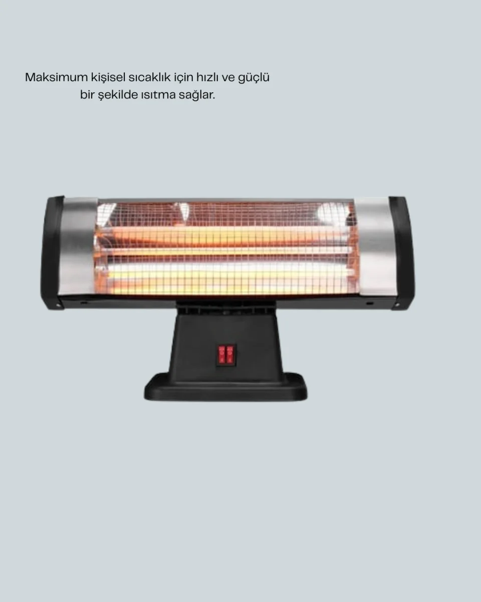 Sessiz Çalışan Quartz Tüp Infrared Isıtıcı 1800W