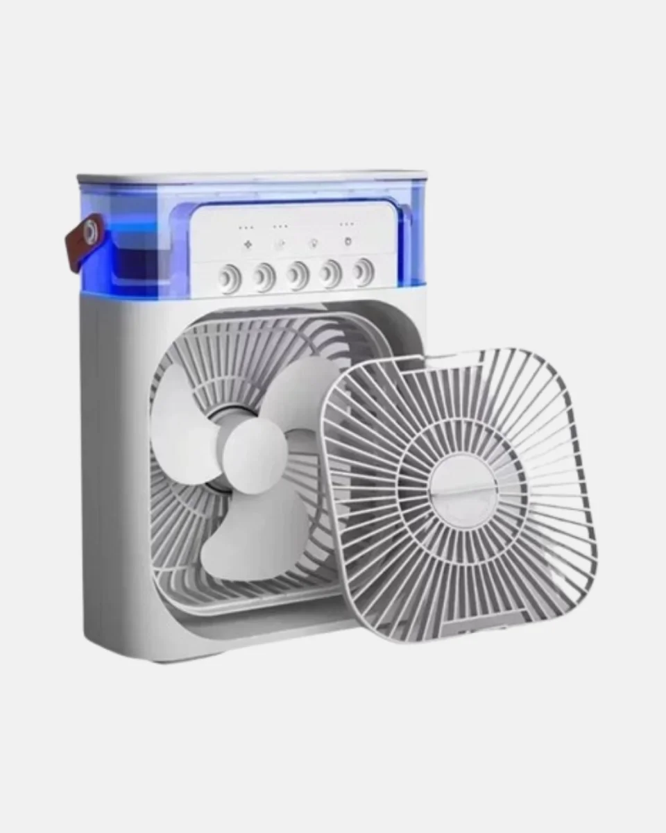 Taşınabilir Mini Klima Fan 3’ü 1 Arada Soğutucu, Nemlendirici ve Gece Lambası