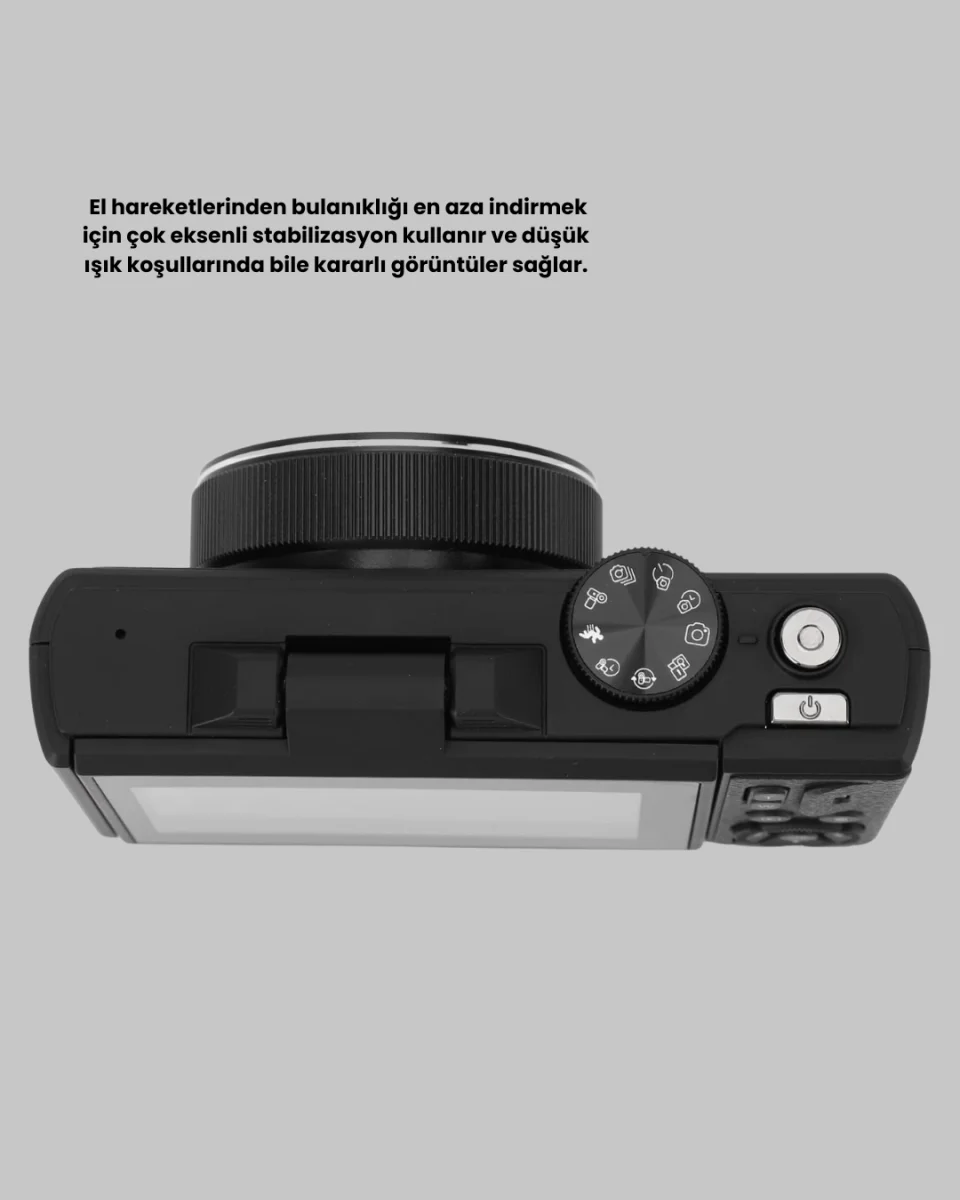 Taşınabilir Dijital Kamera 5K 75MP Stabilizasyonlu 18x Zoom Otofokus