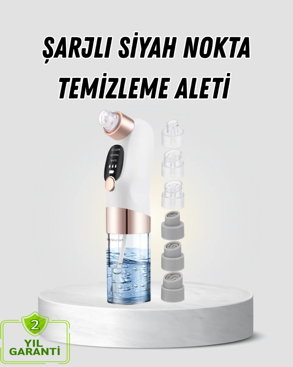 Vakum Teknolojili Siyah Nokta Temizleyici – Cilt Tonu Eşitleyen Masajlı Cilt Bakım Cihazı