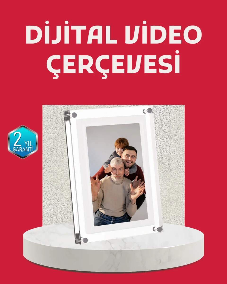 Kompakt Tasarımlı 7 İnç Dijital Fotoğraf Çerçevesi – Modern ve Şık Görünüm
