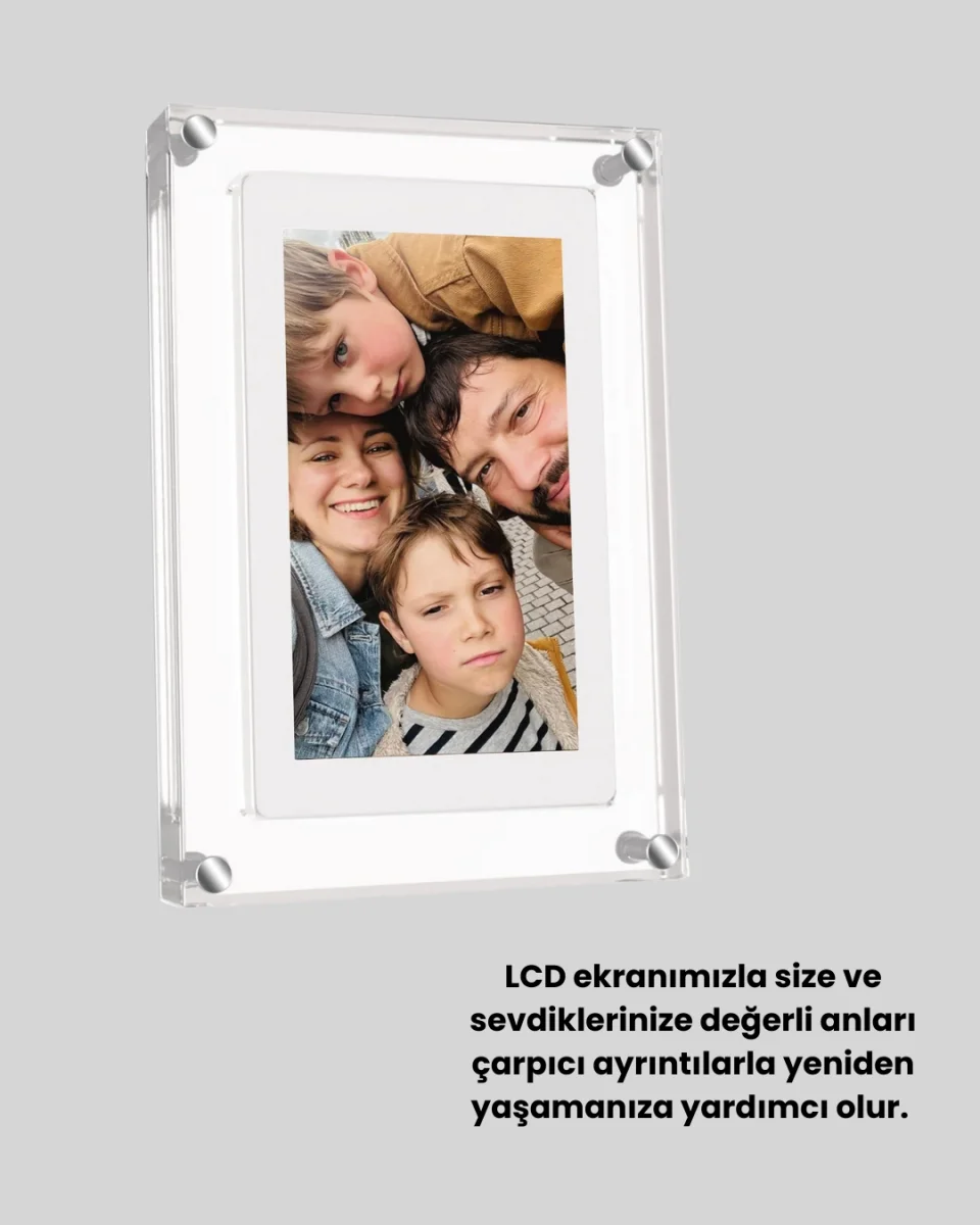 1024x600 Çözünürlüklü 7 İnç Dijital Görüntü Çerçevesi – Canlı ve Net Ekran