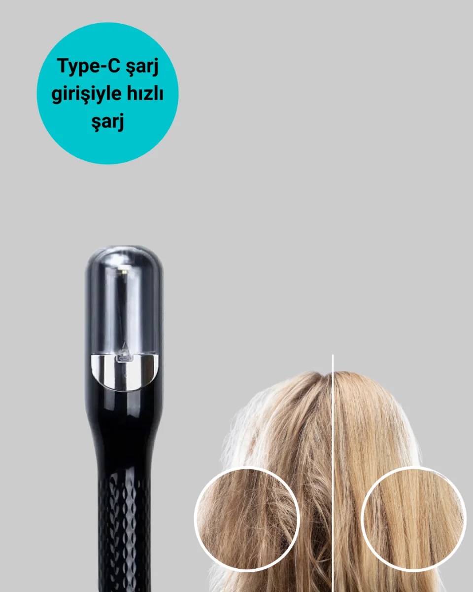 Kablosuz Şarjlı Saç Düzeltici Makine RH-6668 Ev Tipi Bakım Cihazı