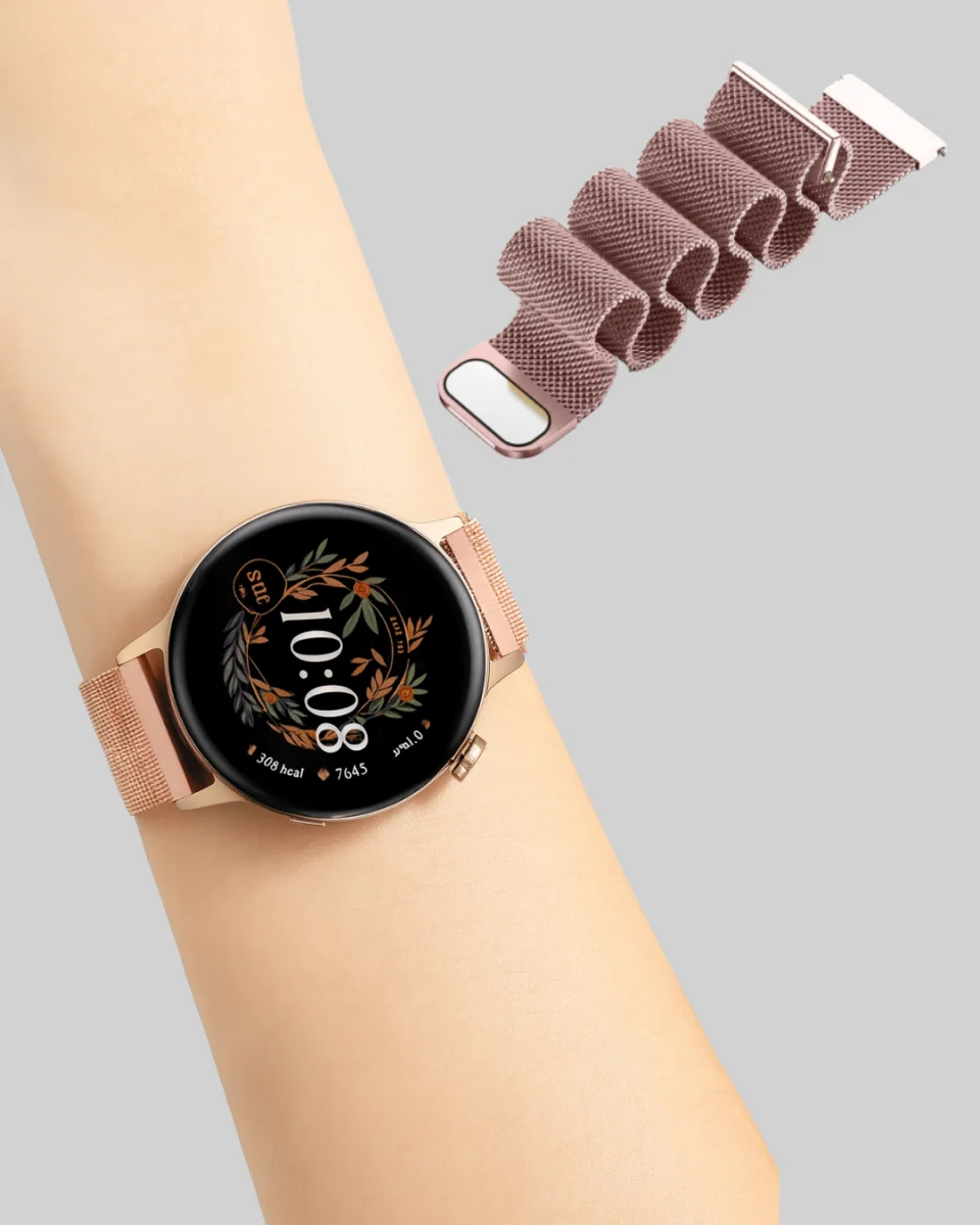 Akıllı Saat – Bluetooth 5.0, Suya Dayanıklı, Kablosuz Şarj