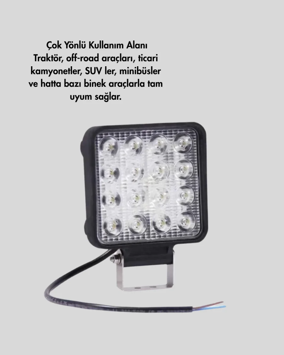 Araç Dışı Aydınlatma İçin LED Far | Zorlu Koşullara Dayanıklı, Çok Amaçlı