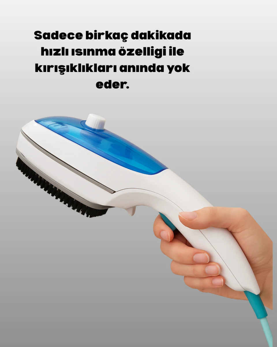 Buharlı Kırışıklık Giderici Pratik Ev ve Seyahat Ütüsü
