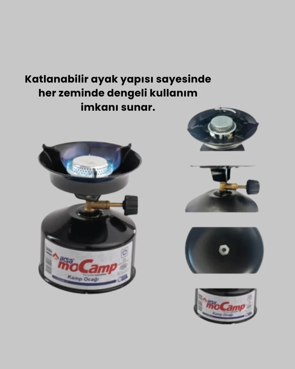 Kompakt ve Hafif Kamp Ocağı Seti Gaz Tüplü