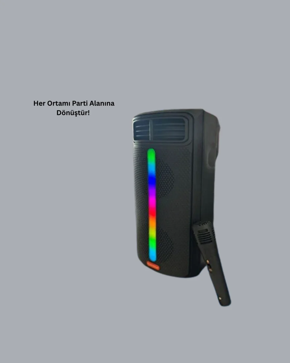 Kablosuz RGB Işıklı Bluetooth Hoparlör | Ev, Parti ve Açık Hava Kullanımı