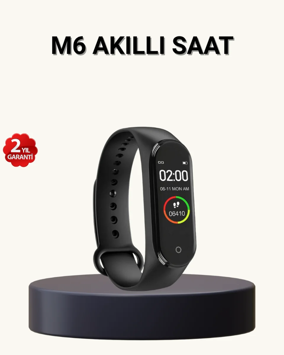 Akıllı Spor Bilekliği – Kalp Atış, Kan Basıncı, Uyku Takip ve Bildirim Özellikli