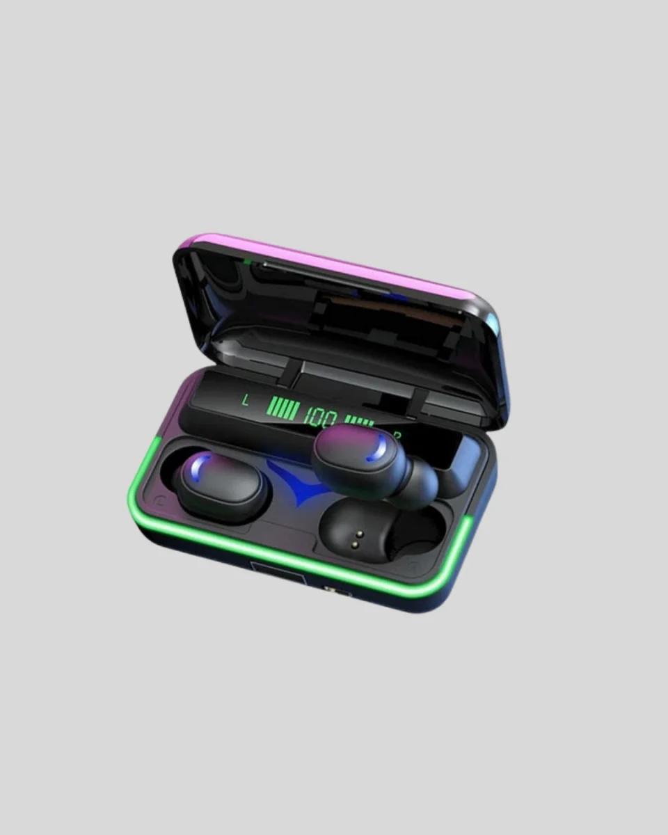 E10 Kablosuz Bluetooth Kulaklık – 3D Ses, Powerbank Şarj Kutusu