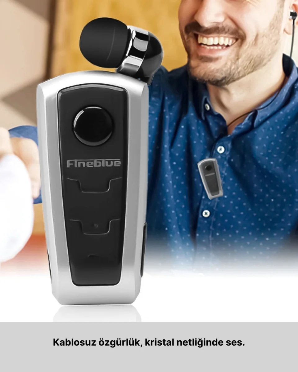 Gürültü Önleyici Fineblue F910 Bluetooth Kulaklık Klipsli Model