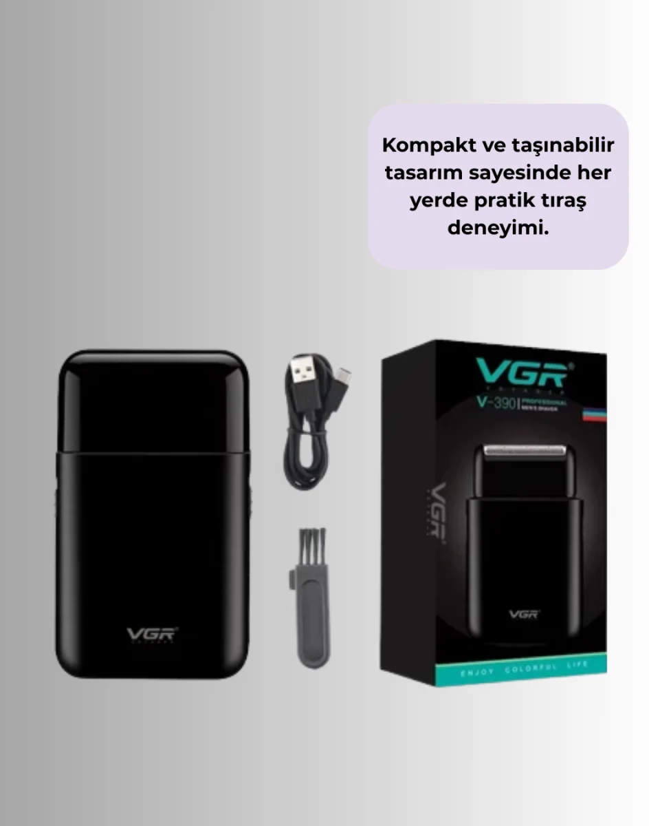 45 Dakika Çalışma Süreli Şarjlı Tıraş Makinesi | ABS Gövdeli