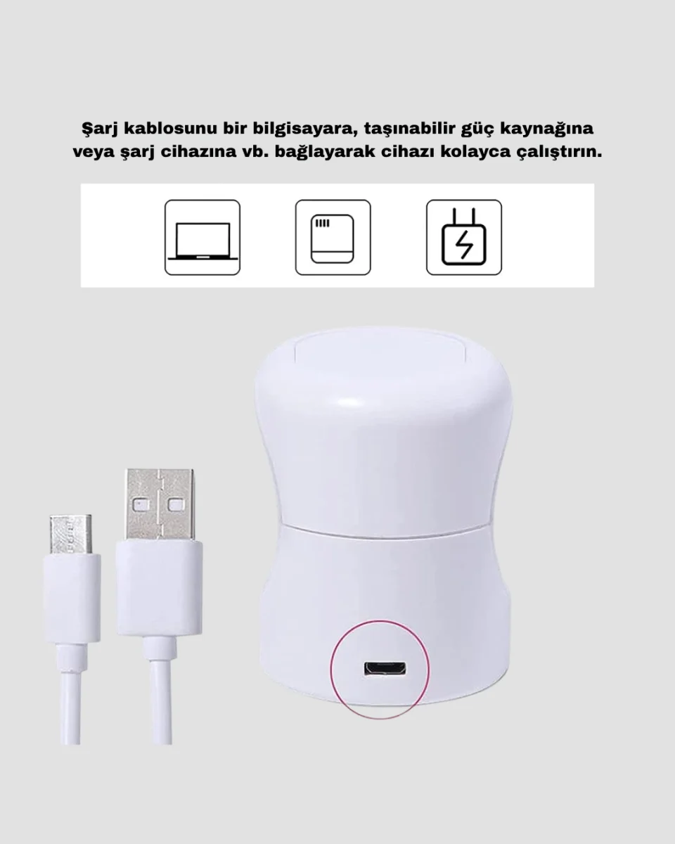 Mini Tırnak Kurutucu – Hızlı Kurutma İçin UVLED Işık Teknolojisi