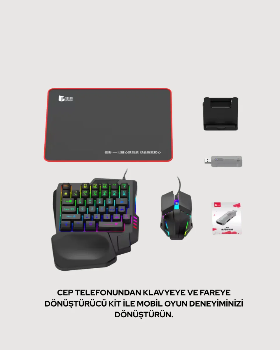 Bluetooth 5.3 Mobil Oyun Kiti – PUBG ve CODM İçin 5 Parça Set