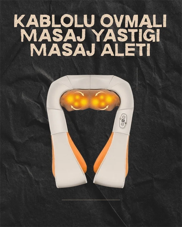 Ovmalı Isıtmalı Elektrikli Masaj Aleti – Boyun, Sırt, Bel, Omuz ve Bacak İçin Profesyonel Masaj Aleti