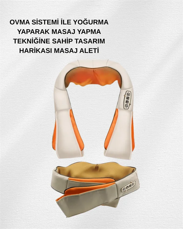 Ovmalı Isıtmalı Elektrikli Masaj Aleti – Boyun, Sırt, Bel, Omuz ve Bacak İçin Profesyonel Masaj Aleti