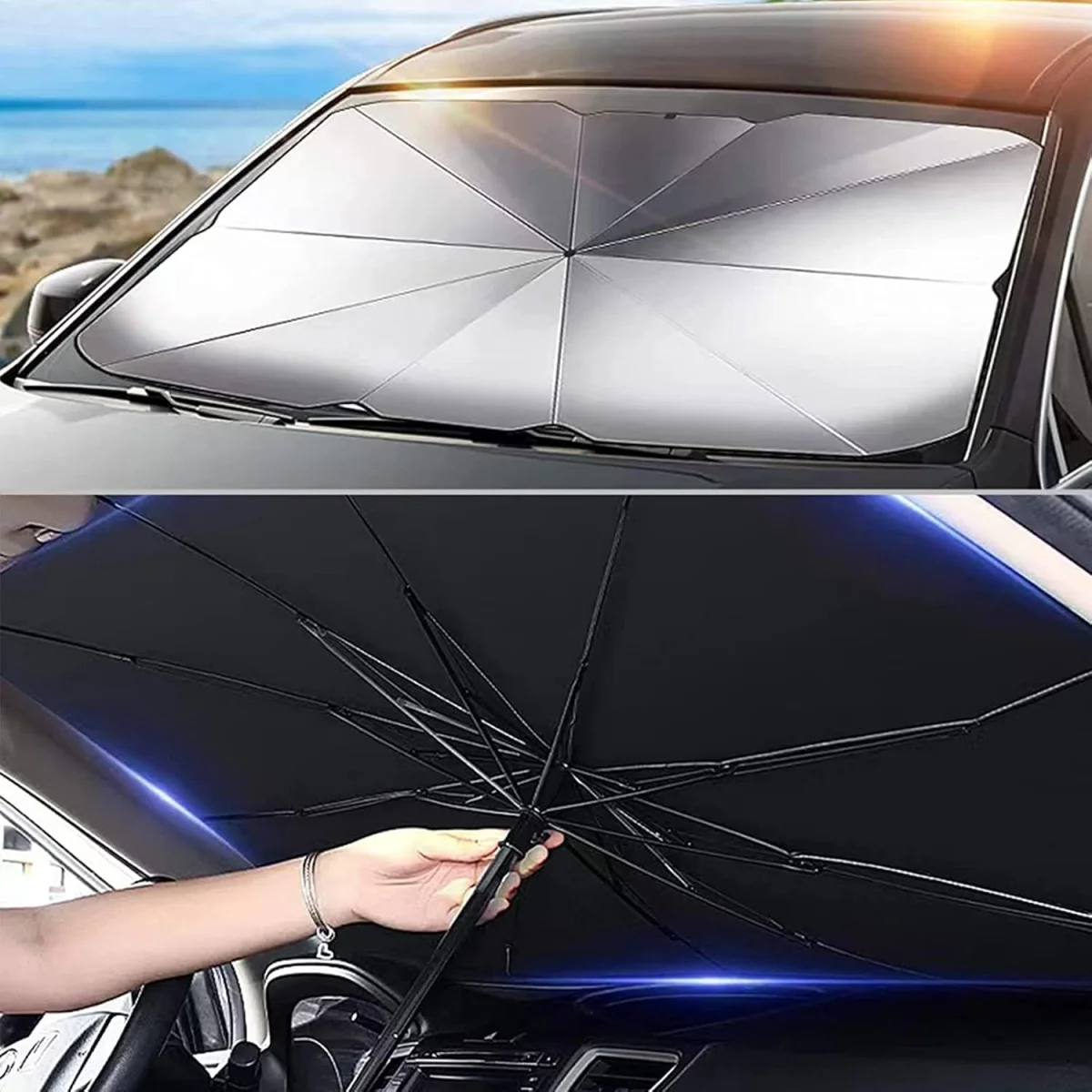 Mercedes E200, BMW 3 Serisi, Volvo S60, Skoda Superb, Renault Megane Uyumlu Oto Şemsiye