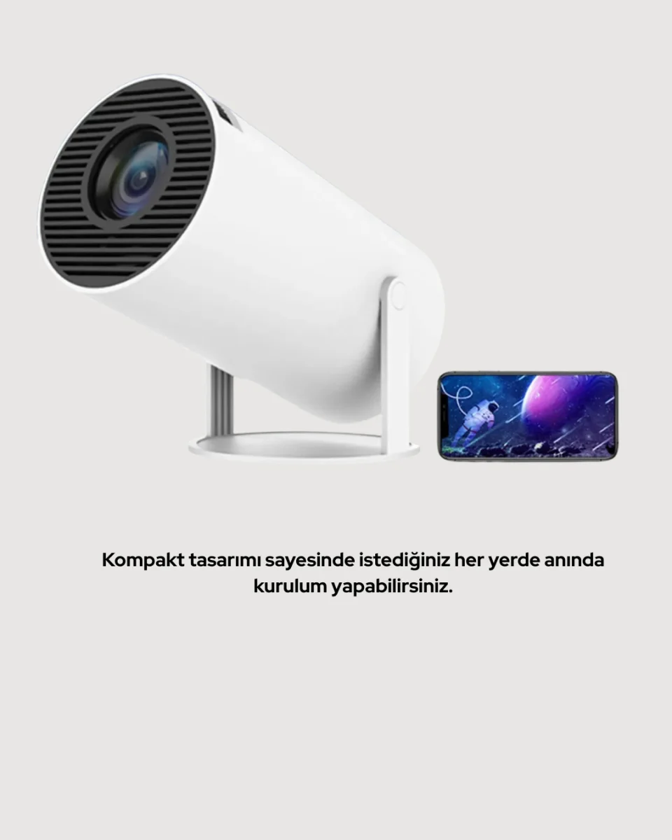 Ultra Pro Full HD ve 4K Destekli 130 İnç Projeksiyon Cihazı
