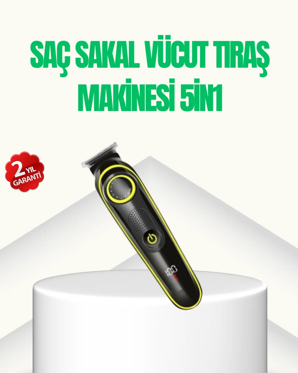 5-in-1 Saç ve Sakal Şekillendirici Erkek Bakım Seti