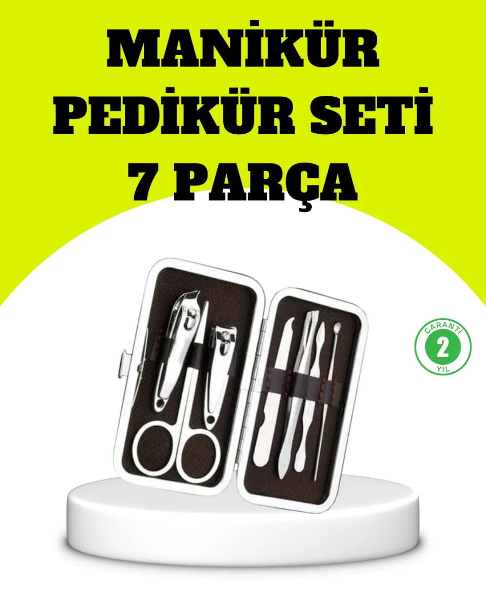 Paslanmaz Çelik Kişisel Bakım Seti – 7 Parça
