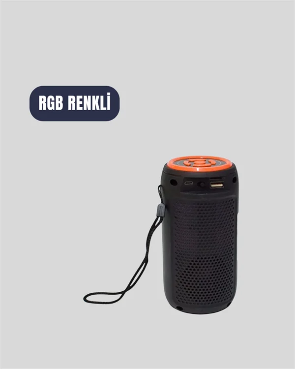 GTS 1731 Kablosuz Hoparlör – LED Işık, FM Radyo, TF Kart ve USB Girişli