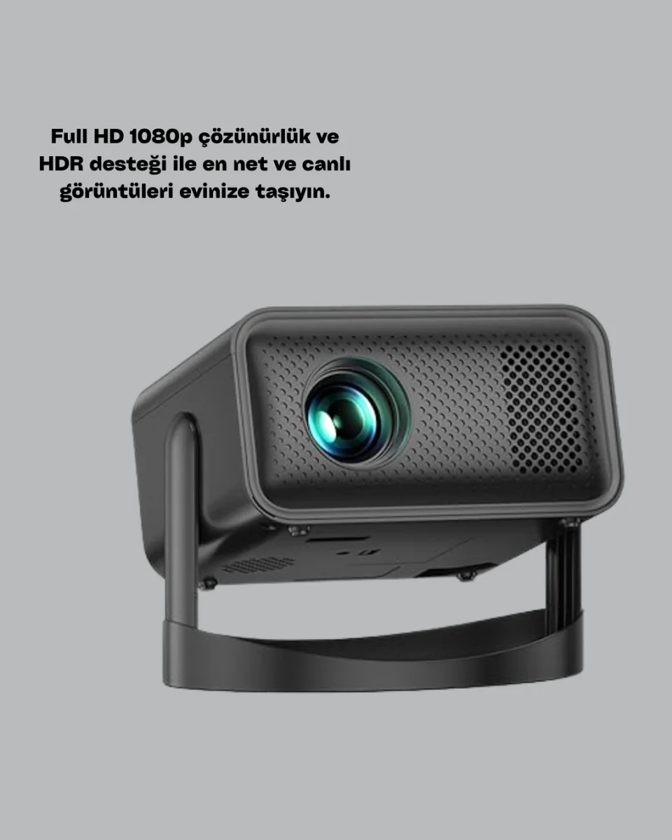 Full HD 1080P HDR Destekli Akıllı Projeksiyon Cihazı