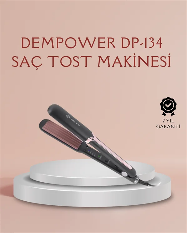 DP-134 Tost Saç Şekillendirici – Hızlı Isınan, Kalıcı ve Belirgin Dalgalar İçin İdeal